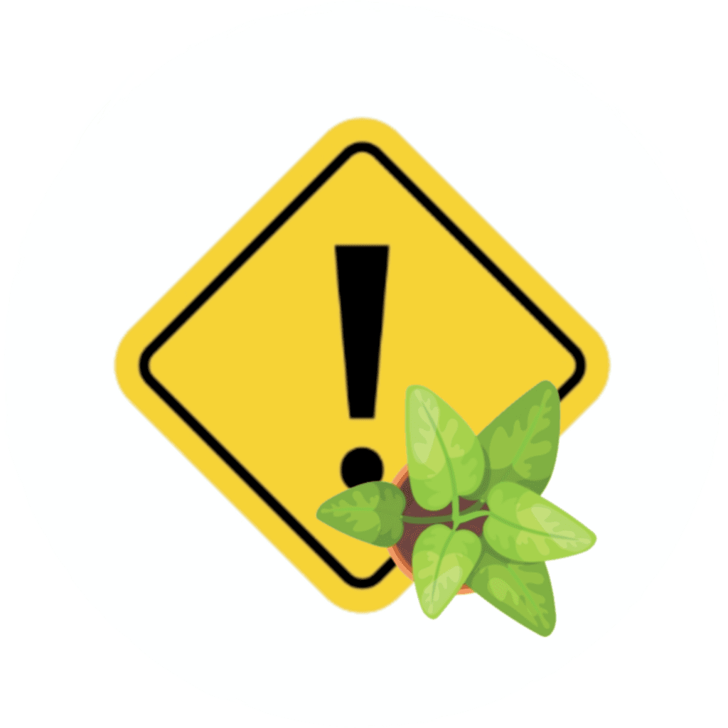 Plants to use with caution icon