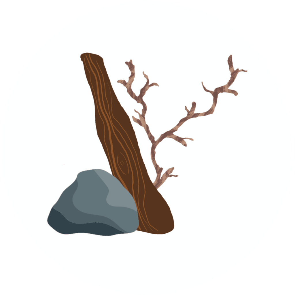 Hardscape and branch structure icon